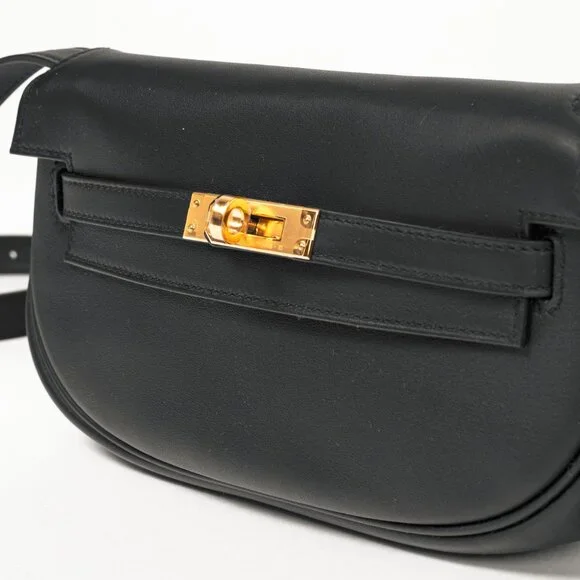 Hermes Kelly Moove Black Swift Leather GHW Shoulder Bag - Picture 6 of 16